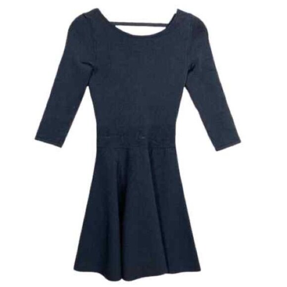 Guess Black Fit & Flare Knit Dress - Picture 7 of 11